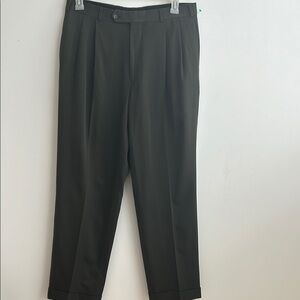 Brook’s Brothers Men's gray/green Dress Pants 17 W 41 L  30-32 /41